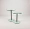 Postmodern Side Tables in Glass and Steel, 1990s, Set of 2 6