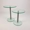 Postmodern Side Tables in Glass and Steel, 1990s, Set of 2, Image 7