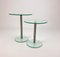 Postmodern Side Tables in Glass and Steel, 1990s, Set of 2 1