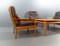 Leather Alderwood Living Room Set from Walter Knoll / Wilhelm Knoll, Set of 4 7