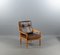 Leather Alderwood Living Room Set from Walter Knoll / Wilhelm Knoll, Set of 4 8