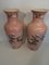 French Pink Ceramic Vases, 1940s, Set of 2 2