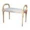 Mid-Century Italian Bench with Birds Motif 1