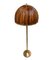 Italian Floor Lamp in Bamboo and Rattan and Brass, 1990, Image 2