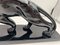 Art Deco Panther Sculpture in Black Lacquer & Ceramic, France, 1930s 10