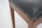 Danish Mahogany Leather Stool, 1940s 5