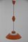 Lámpara colgante Mid-Century naranja de Napako, Checoslovaquia, años 70, Imagen 12