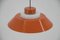 Lampe à Suspension Mid-Century Orange par Napako, Tchécoslovaquie, 1970s 9