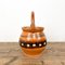 19th Century Orange Glazed Terracotta Cooking Pot 3