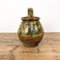 19th Century Green Yellow Glazed Terracotta Cooking Pot 3