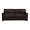 Three-Seater Francis Sofa in Dark Brown Leather from Brühl 1