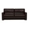 Three-Seater Francis Sofa in Dark Brown Leather from Brühl, Image 1