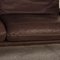 Francis 2-Sitzer Sofa aus dunkelbraunem Leder von Koinor 4