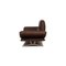 Sofá de dos plazas Francis de cuero marrón oscuro de Koinor, Imagen 11