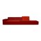 Four-Seater Polder Sofa in Red Fabric from Vitra 1