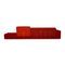 Four-Seater Polder Sofa in Red Fabric from Vitra 6