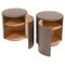 Top Grey Bedside Tables by Ludovica & Roberto Palomba for Lema, Set of 2, Image 2