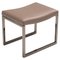 Monge Stool in Grey Leather by Gordon Guillaumier for Minotti, Image 1