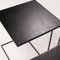Leger Side Table in Black Leather by Rodolfo Dordoni for Minotti, Set of 2, Image 7