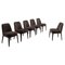 Febo Dining Chairs in Grey Velvet by Antonio Citterio for Maxalto, Set of 6 1