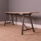 French Rustic Trestle Table, Image 1