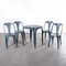 Table and Chairs by Joseph Mathieu, France, 1950s, Set of 5 1