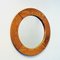 Round Swedish Wall Pine Mirror by Glass Master Markaryd, 1950s, Image 4