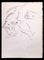 Dibujo a lápiz original de Giselle Halff, Sleeping Cat, 1965, Imagen 1