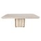 Vintage Travertine Dining Table, 1970s, Image 1