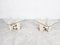 Vintage Travertine Side Tables by Willy Ballez from Design M, 1970s, Set of 2 3