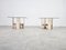 Vintage Travertine Side Tables by Willy Ballez from Design M, 1970s, Set of 2 6