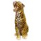 Italian Glazed Terracotta Leopard Figure, 1960s, Image 1