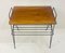 Mid-Century Couchtisch aus Metall & Holz, Italien, 1950er 3