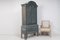 Antique Swedish Blue Rococo Country Cabinet, Image 5