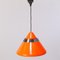 Vintage Space Age UFO Hängelampe in Orange von Alfred Kalthoff für Staff Light 4