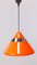 Vintage Space Age UFO Pendant Lamp in Orange by Alfred Kalthoff for Staff Light 3