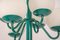 German Green & Opal Glass Sputnik Pendant Light, 1970s 3