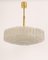 Large Ice Glass Tubes Chandelier from Doria, 1960s, Image 3