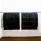 Italian Postmodern Black Lacquered Bookcases in Solid Wood, 1980s, Set of 2, Image 3