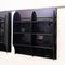 Italian Postmodern Black Lacquered Bookcases in Solid Wood, 1980s, Set of 2, Image 4