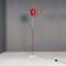 Italian Modern Adjustable Floor Lamp in Red and Chromed Metal with Marble Base by Goffredo Reggiani, 1970 6