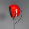 Italian Modern Adjustable Floor Lamp in Red and Chromed Metal with Marble Base by Goffredo Reggiani, 1970 10
