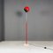 Italian Modern Adjustable Floor Lamp in Red and Chromed Metal with Marble Base by Goffredo Reggiani, 1970 5