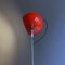 Italian Modern Adjustable Floor Lamp in Red and Chromed Metal with Marble Base by Goffredo Reggiani, 1970 4