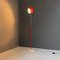 Italian Modern Adjustable Floor Lamp in Red and Chromed Metal with Marble Base by Goffredo Reggiani, 1970 2