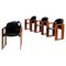 Mid-Century Italian Plastic and Wood Dialogo Chairs by Tobia Scarpa for B&b, 1970s, Set of 4, Image 1