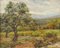 Landscape With Trees, 20th-Century, Oil on Board, Framed 1