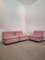 Italian Pink Modular Amanta Sofa with Coffee Table by Mario Bellini for C&B Italia, 1970s, Set of 5 4