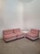 Italian Pink Modular Amanta Sofa with Coffee Table by Mario Bellini for C&B Italia, 1970s, Set of 5 2