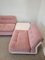 Italian Pink Modular Amanta Sofa with Coffee Table by Mario Bellini for C&B Italia, 1970s, Set of 5 9